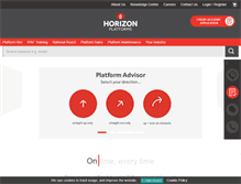 Tablet Screenshot of horizonplatforms.co.uk